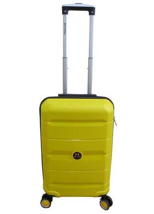 Малый чемодан из полипропилена ручная кладь 40l my polo nia-mart