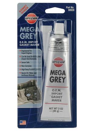 Versachem mega grey silicone, 85g серый герметик используется для восстановления большинства проклад