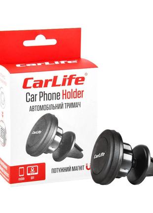 Carlife держатель мобильного телефона автомобильный carlife, магнитный на дефлектор (ph612