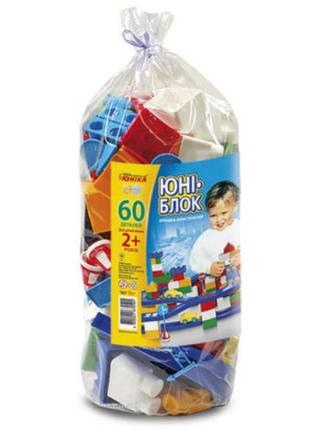 Конструктор дитячий "юні-блок" (60 дет.) 0101
