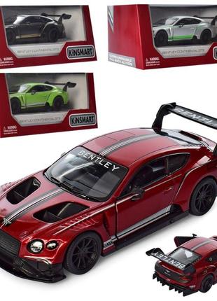 Машинка bentley continental gt3 concept kt5417w салатова
