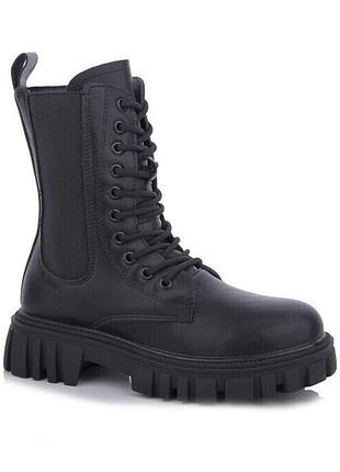 Демисезонные ботинки женские violeta h1-1133/39 черный 39 размер
