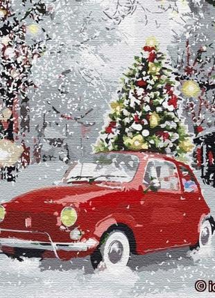 Набір для розпису по номерах. "святковий настрій" 40*40см