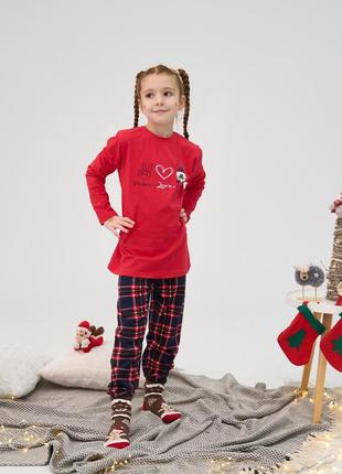 Новогодняя пижама для девочки, family look