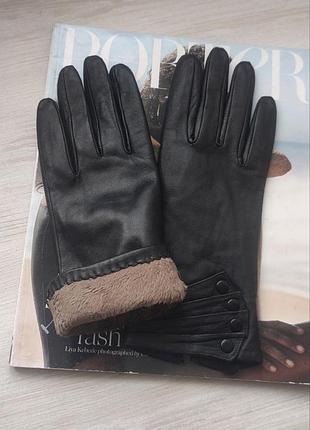 Женские лайковые перчатки lovers black