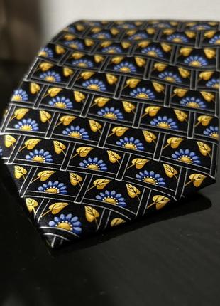 Шовкова краватка люкс lu cenzo silk men’s tie italy