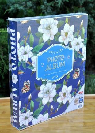 Фотоальбом "магнолия", 400 фото, 10×15 см (только плёночный карман для фото)