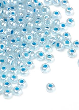 Чешский бисер preciosa  № 10/0 37336 (жемчужный голубой светлый) / 10 г