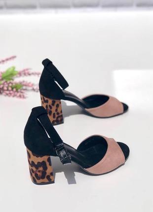 Стильні босоніжки із еко замші ( код 116)