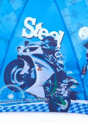 Зонт детский складной голубой арт.20д-6 mario (китай)