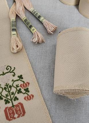 Канва-стрічка для вишивання "порцеляновий крем"