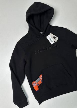 Мужское худи черное, толстовка carhartt мужское худи hoodie carhartt худи одежда кархарт carhartt s-xl