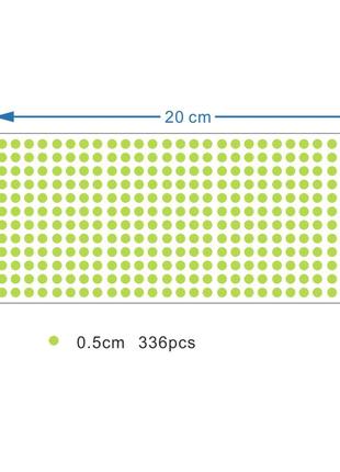 Флуоресцентні круглі наклейки, що світяться, sv 336 шт - 0,5 см діаметр (sv0549-7)