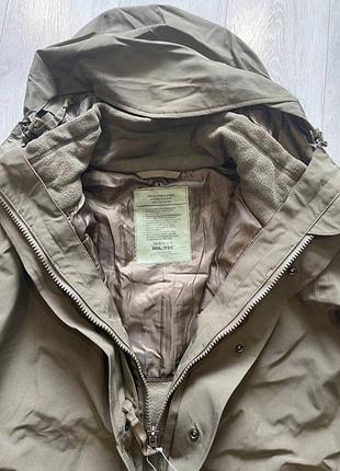 Парка з підстібкою флісовою тактична ecwcs gen2  олива чорний wet weather jacket mil-tec olive green black