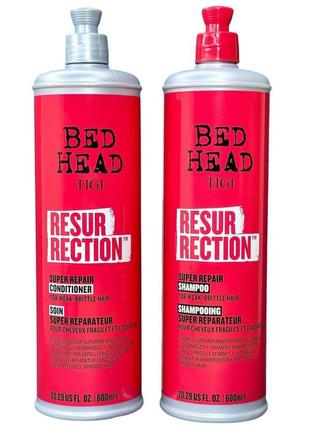 Набір для волосся шампунь кондиціонер tigi reurrection tweens 2x600ml set