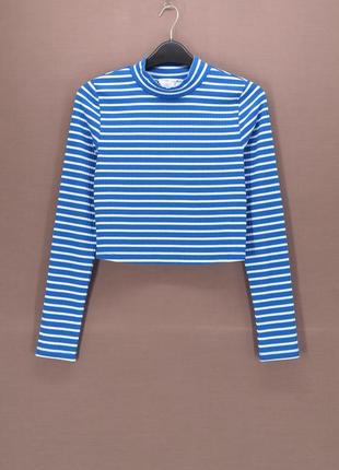 Брендовый укороченный гольф в полоску "primark". размер s, uk10-12/eur38-40.