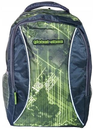 Рюкзак молодіжний paso global vibes 19l сірий з nia-mart