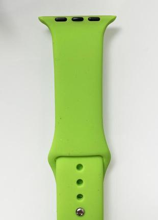 Силіконовий ремінець для розумного годинника smart watch 38/40 (салатовий)