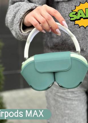 Наушники airpods max green с шумоподавлением