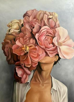 Картина «pink peonies» (ручна робота, олія)