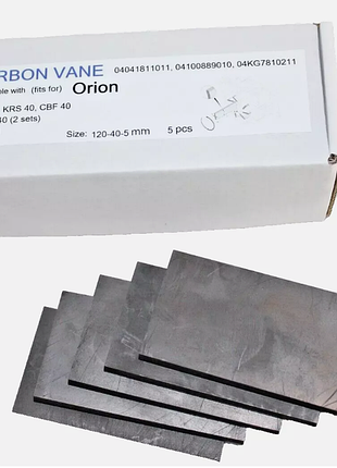 Графітова лопатка 120-40-5 мм 5шт до компресора orion krf 40 krs 40 cbf 40 cbf 4040 kd 1501, 0404181