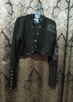 Pariline пиджак короткий.стразы