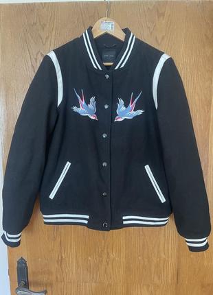 Женский бомбер куртка college jacket new look birds