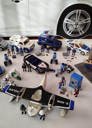 Playmobil. набор полицейского транспорта и участка.