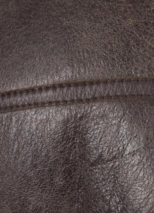Куртка лётная кожаная английская raf irving 2xl brown8 фото