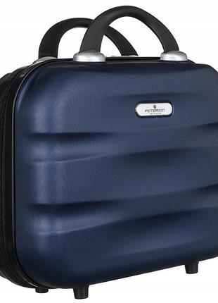 Бьюти-кейс дорожный peterson синий на nia-mart