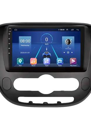 Штатная магнитола lesko для kia soul ii 2013-2016 экран 9" 6/128gb 4g wi-fi gps top киа соул 1шт
