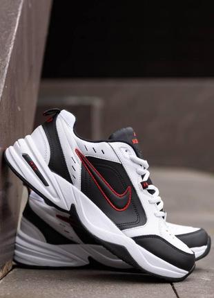 Nike air monarch white black1 фото