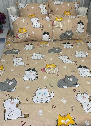 Постільна білизна "котики". полуторний розмір