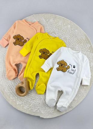 Комбінезон для немовлят сліп чоловічок з начосом