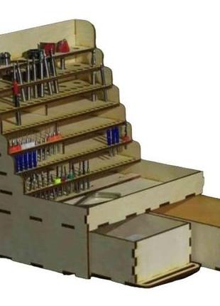 Органайзер woodcraft для канцелярии из дерева 23х19х20см код/артикул 29 а421