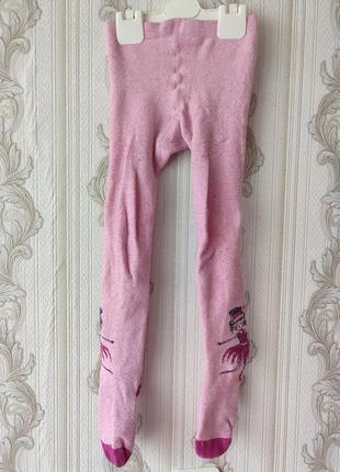 Махрові колготи на дівчинку на 5-6 років