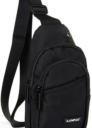 Сумка мужская lanpad через плечо слинг nia-mart