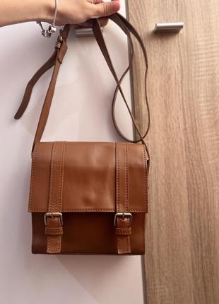 Сумка asos из натуральной кожи