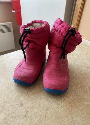 Теплые резиновые сапожки