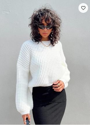 Стильный свитерик кофта крупной вязки