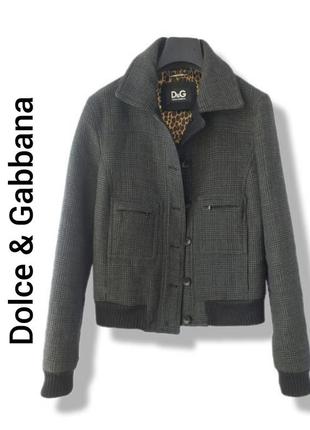 Бомбер куртка жакет шерсть шелк dolce & gabbana