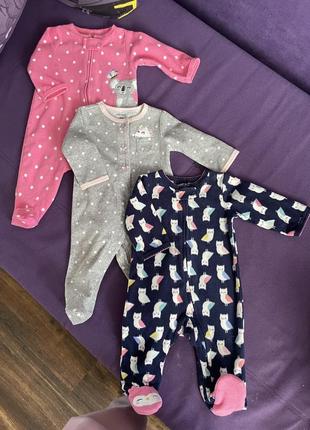 Флісові чоловічки carters 3m флісовий чоловічок картерс