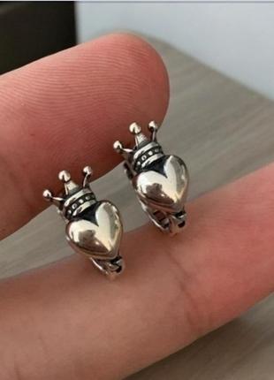 Серьги серебро маленькие оригинальные стильные silver ♥️