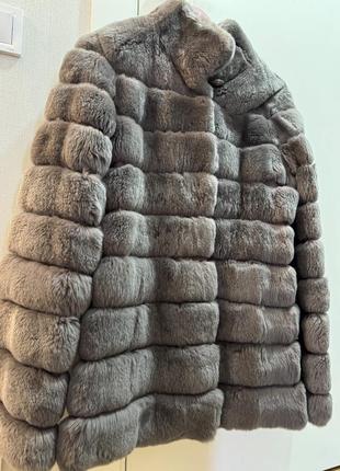Шуба шиншиловий кролик rex