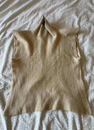 Кашемірова жилетка вовна жилет кемел