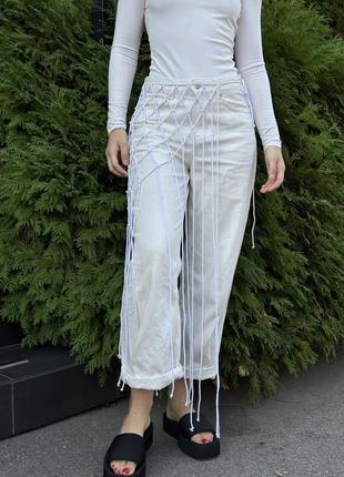 Вязаный макраме пояс сетка