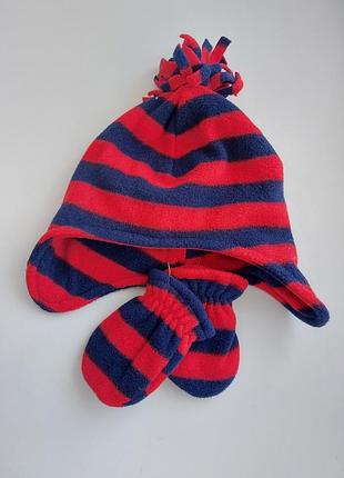 Комплект тепла флісова шапочка і рукавички на 1м
