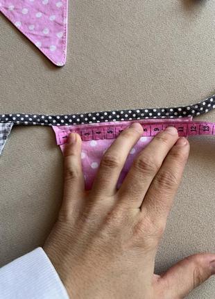 Гирлянда из ткани в детскую комнату для девочки флажки треугольнички