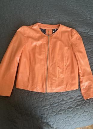 Куртка кожаная massimo dutti