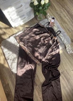 Пижама шелковая пижама тройка пижама трендовая модель2 фото